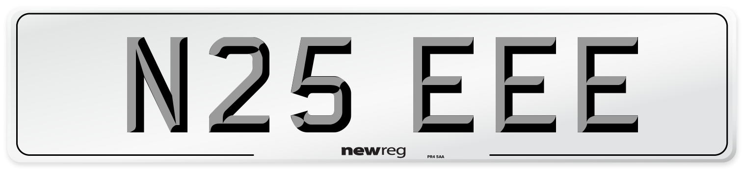 N25 EEE Front Number Plate