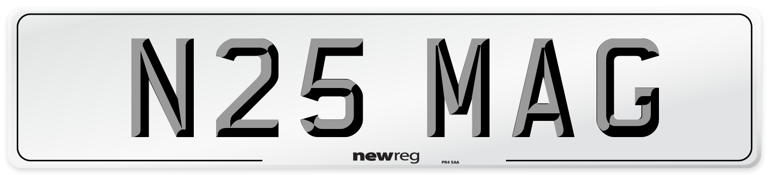 N25 MAG Front Number Plate