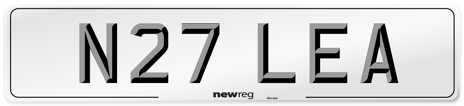 N27 LEA Front Number Plate