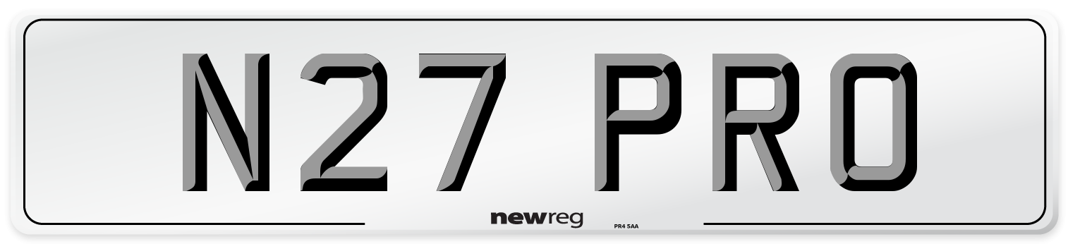 N27 PRO Front Number Plate