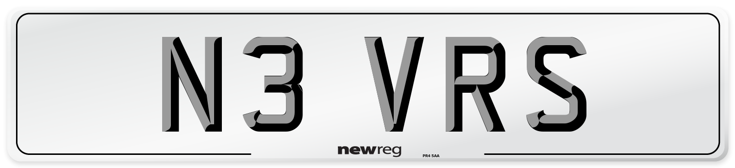 N3 VRS Front Number Plate