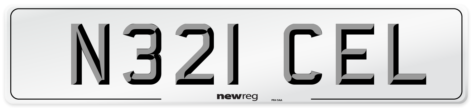 N321 CEL Front Number Plate
