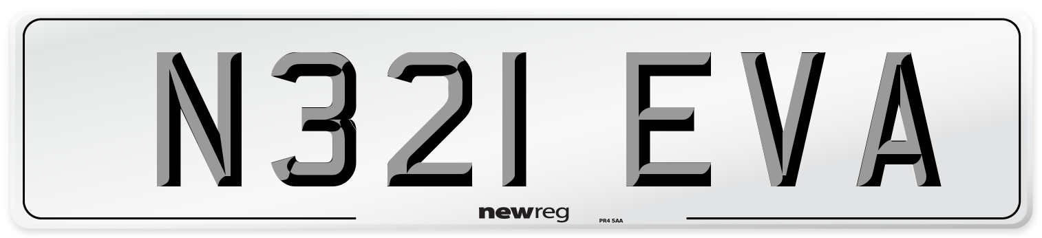 N321 EVA Front Number Plate