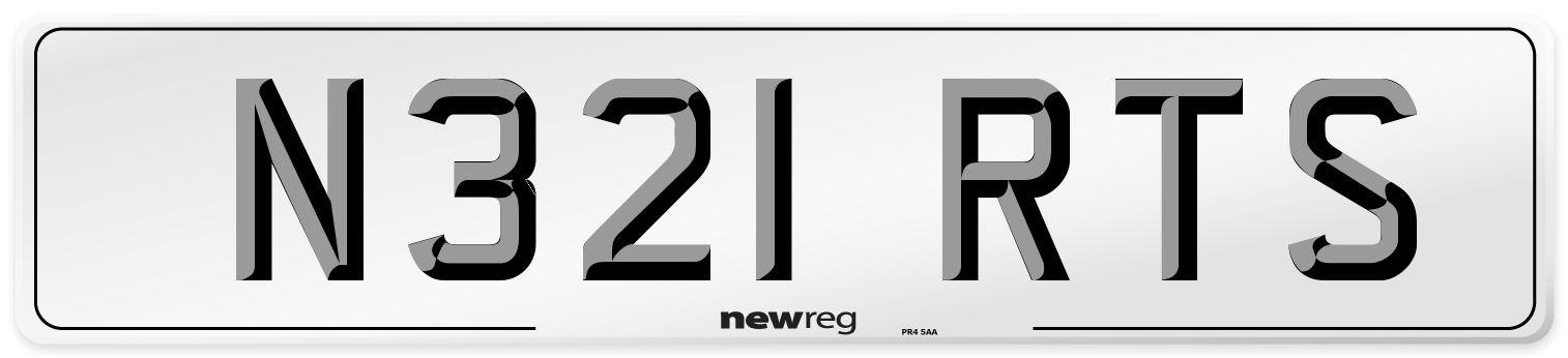 N321 RTS Front Number Plate