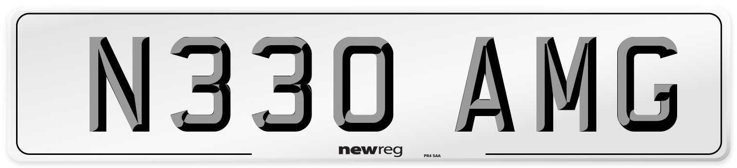N330 AMG Front Number Plate