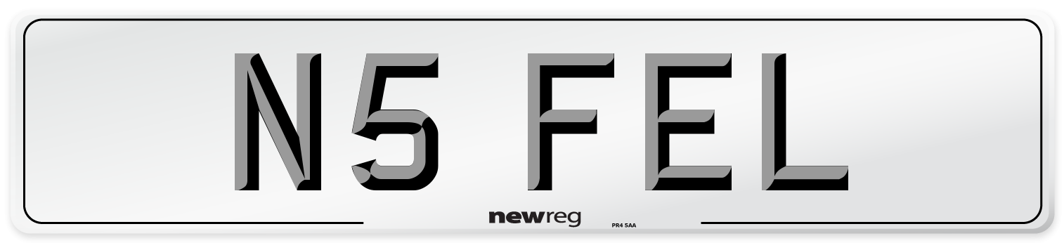 N5 FEL Front Number Plate