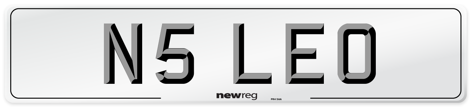 N5 LEO Front Number Plate