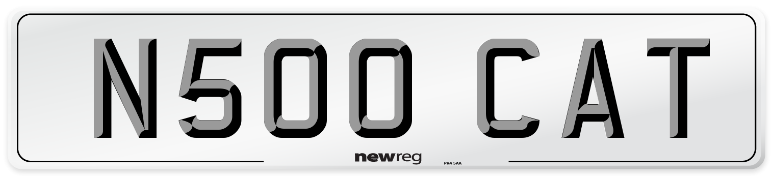 N500 CAT Front Number Plate