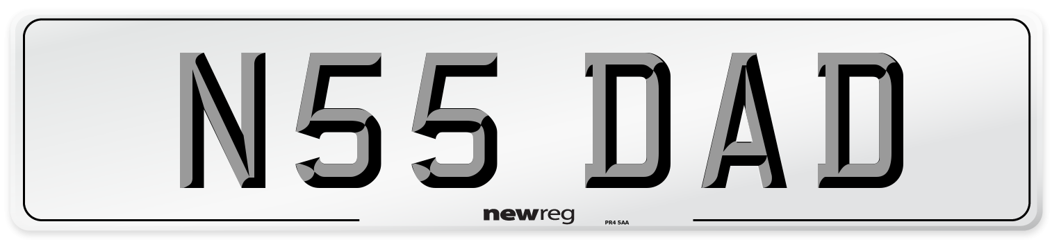 N55 DAD Front Number Plate