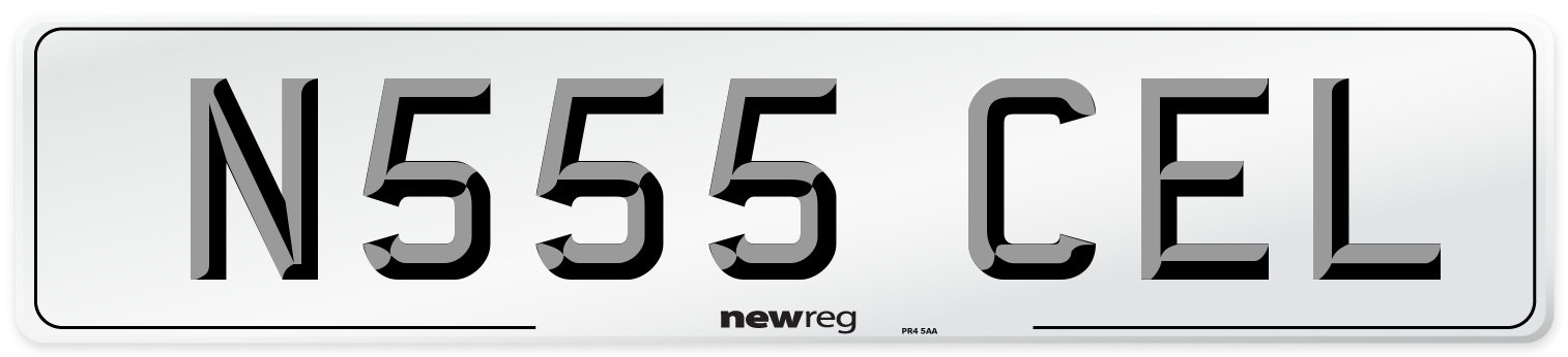N555 CEL Front Number Plate
