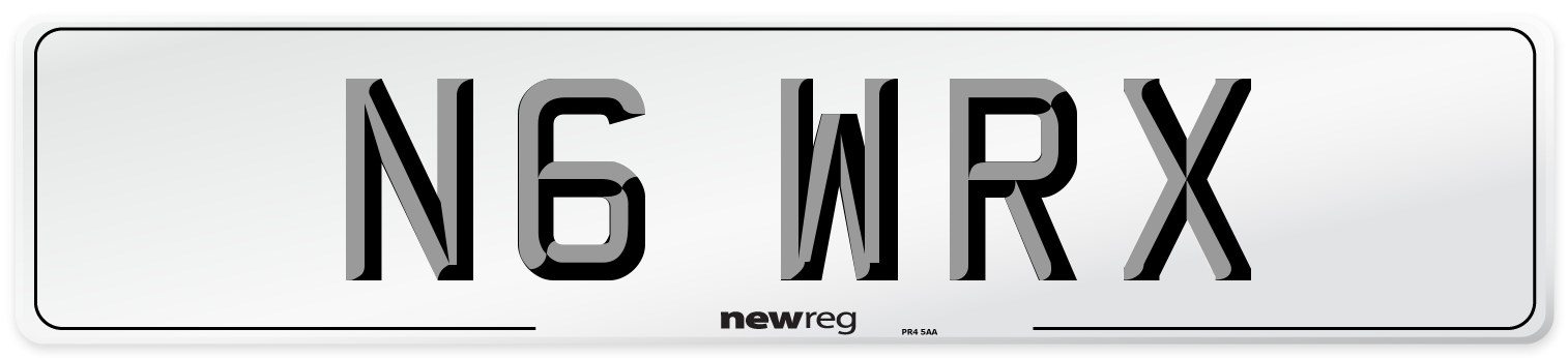 N6 WRX Front Number Plate