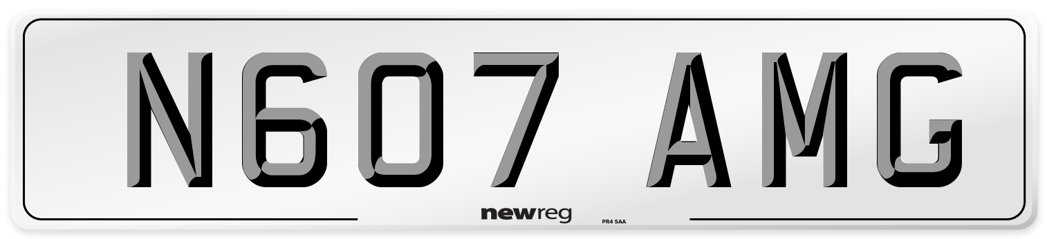 N607 AMG Front Number Plate