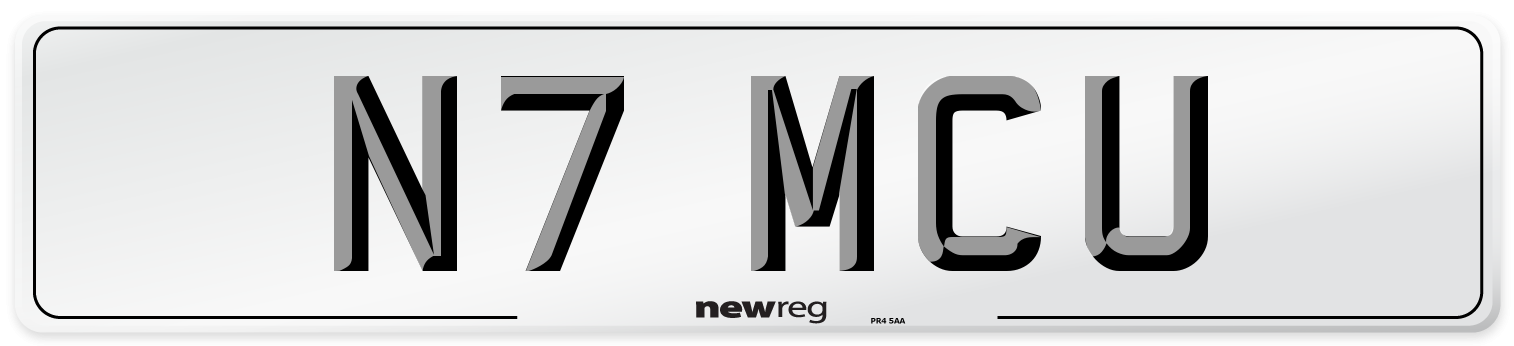 N7 MCU Front Number Plate