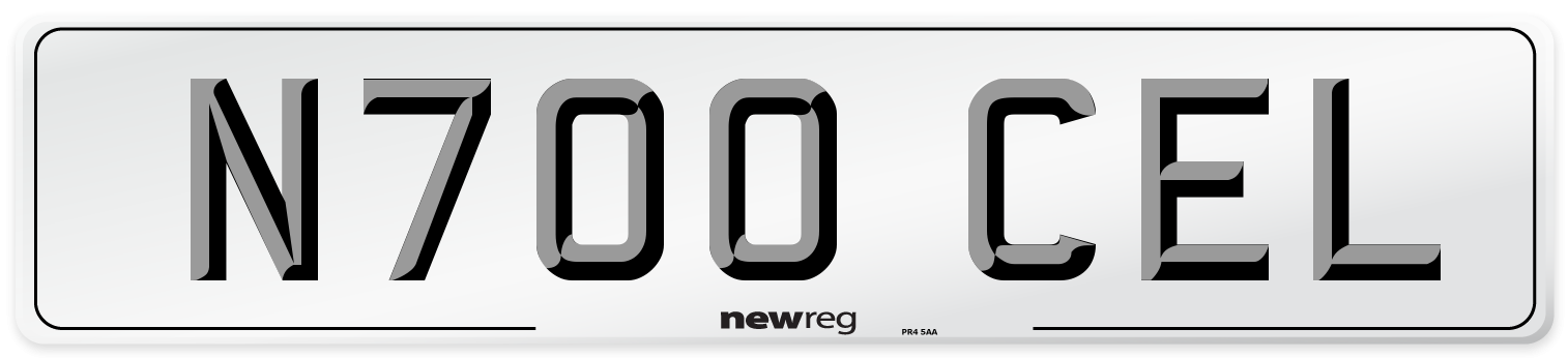 N700 CEL Front Number Plate