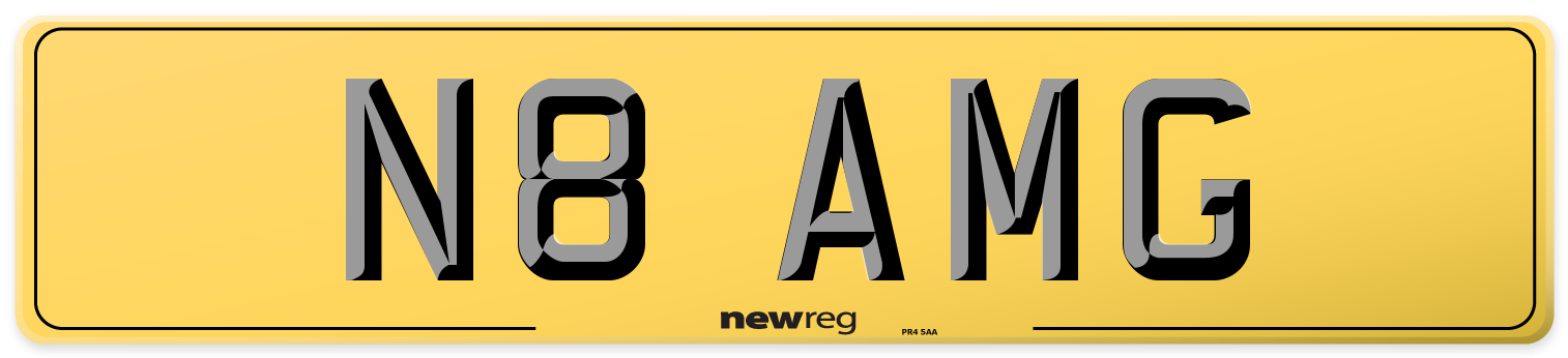N8 AMG Rear Number Plate