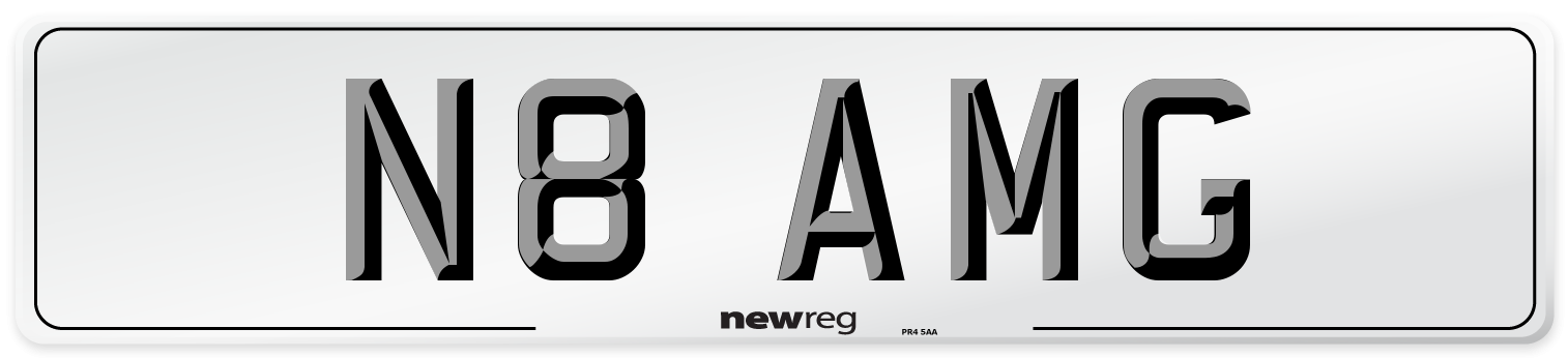 N8 AMG Front Number Plate