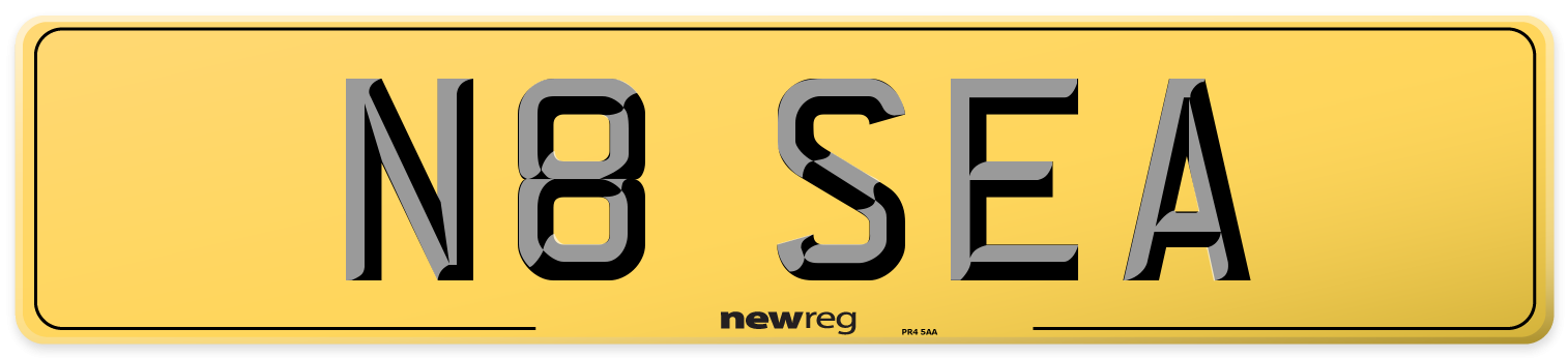 N8 SEA Rear Number Plate
