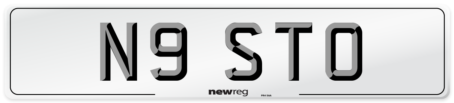 N9 STO Front Number Plate