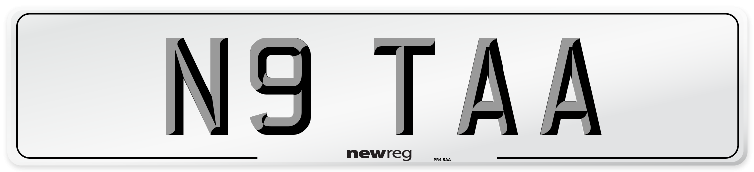 N9 TAA Front Number Plate