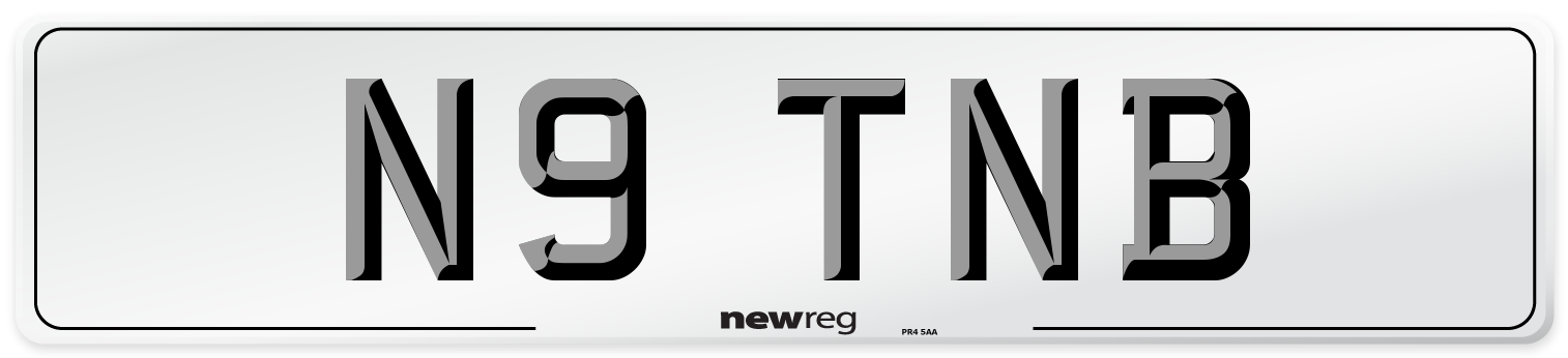 N9 TNB Front Number Plate