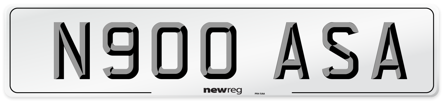 N900 ASA Front Number Plate