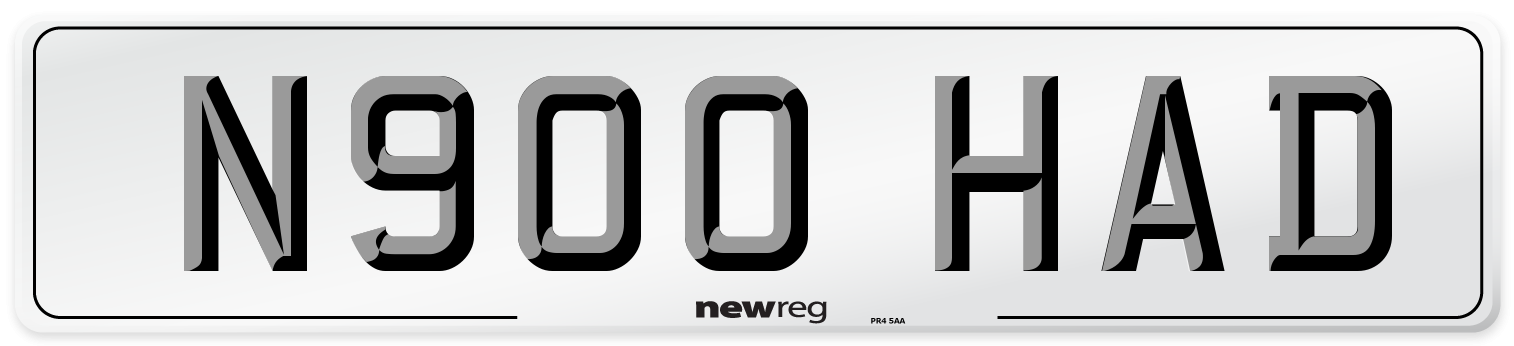 N900 HAD Front Number Plate