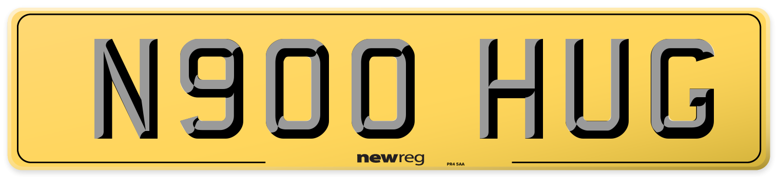 N900 HUG Rear Number Plate