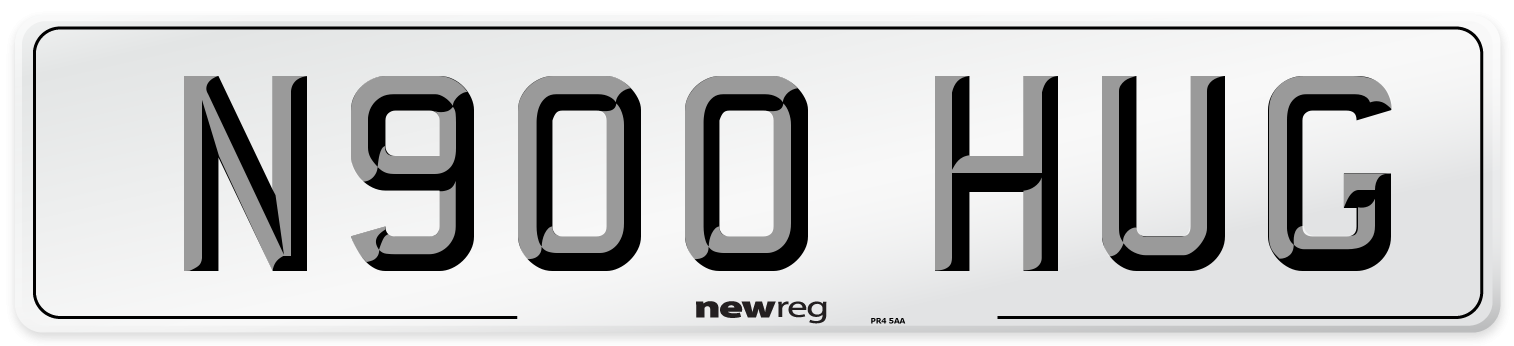 N900 HUG Front Number Plate