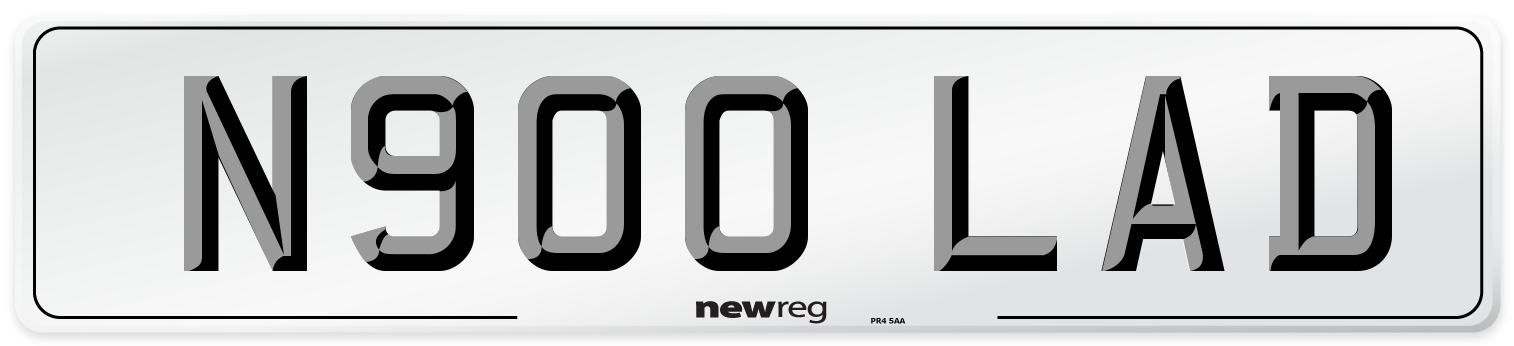 N900 LAD Front Number Plate