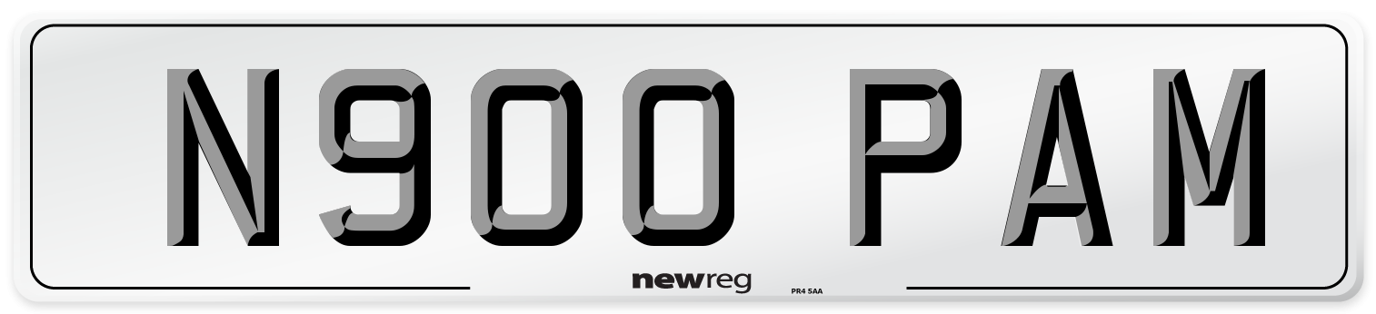 N900 PAM Front Number Plate