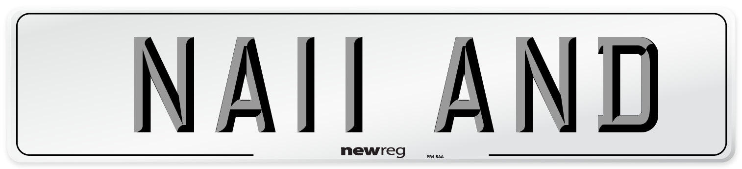 NA11 AND Front Number Plate