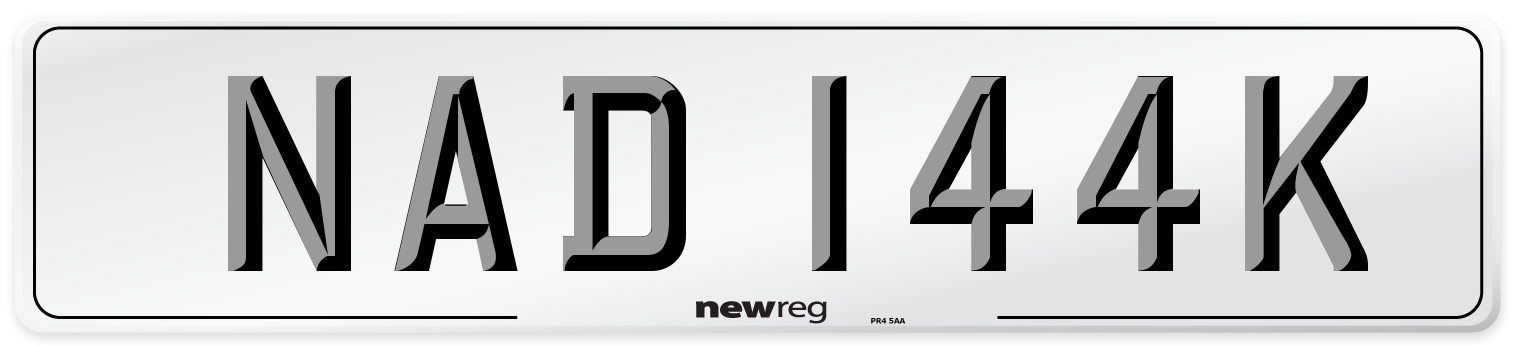 NAD 144K Front Number Plate