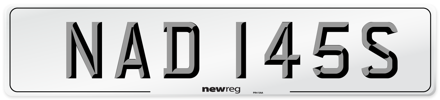 NAD 145S Front Number Plate