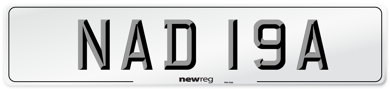 NAD 19A Front Number Plate