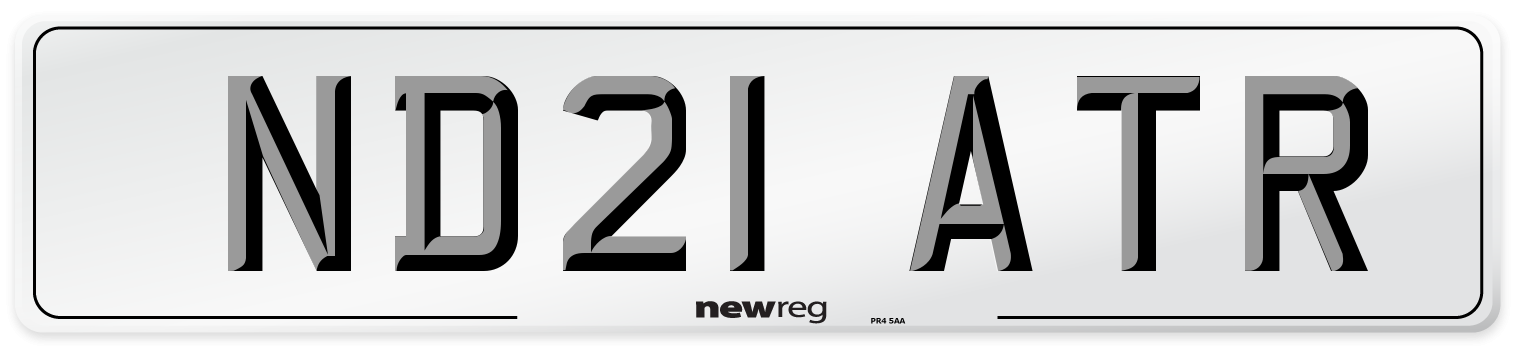 ND21 ATR Front Number Plate