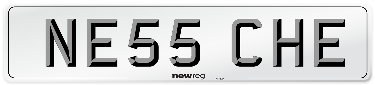 NE55 CHE Front Number Plate