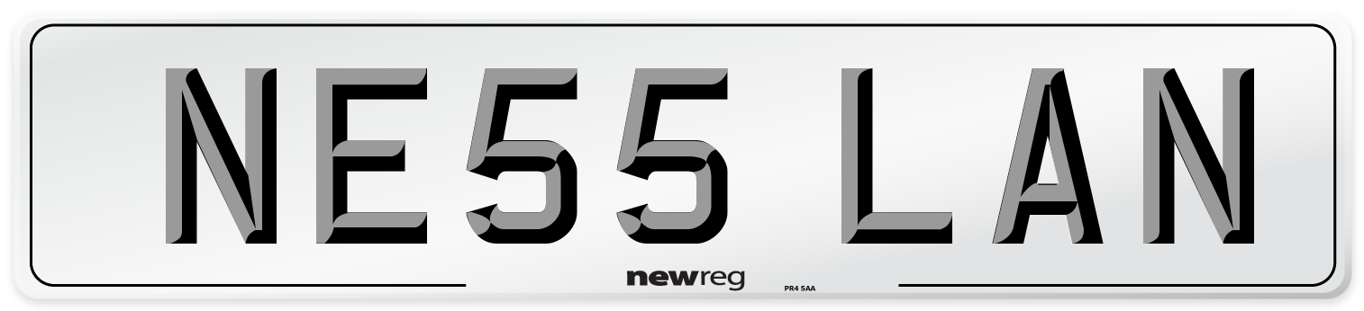 NE55 LAN Front Number Plate