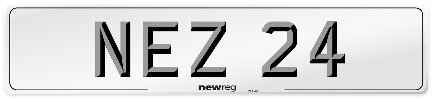 NEZ 24 Front Number Plate