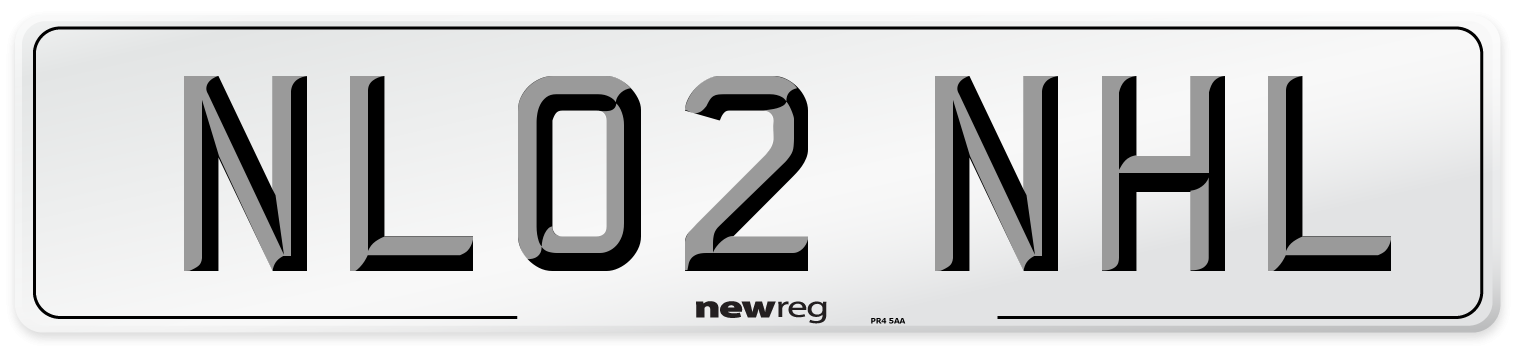 NL02 NHL Front Number Plate
