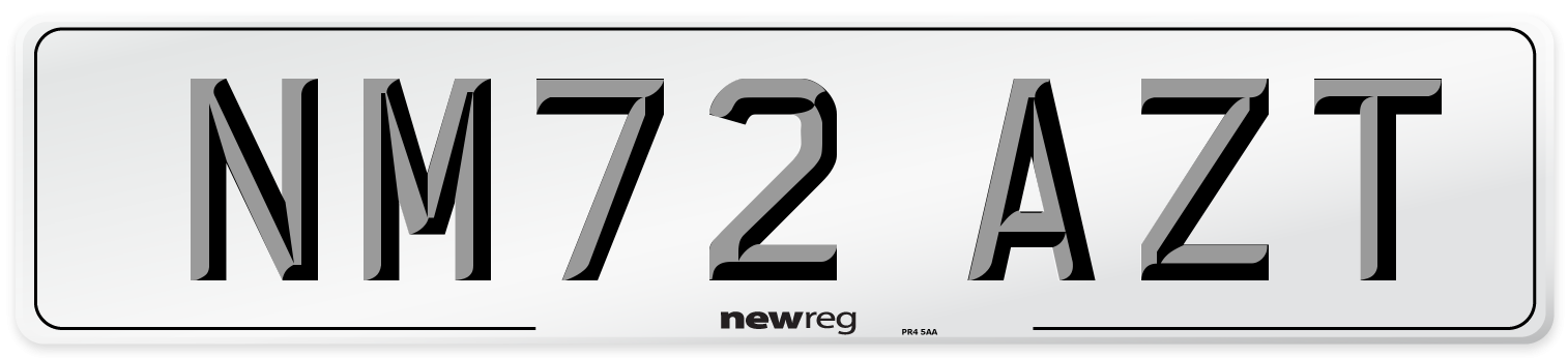 NM72 AZT Front Number Plate