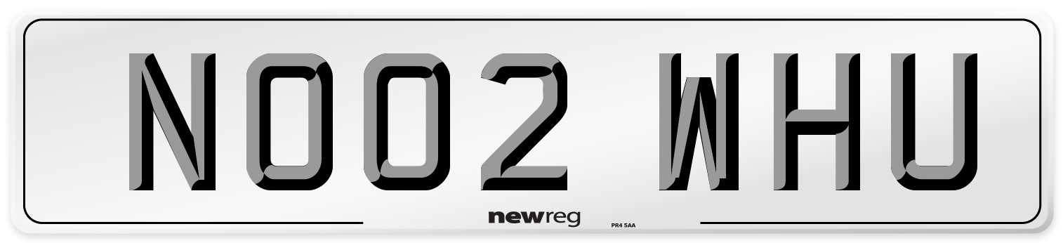 NO02 WHU Front Number Plate