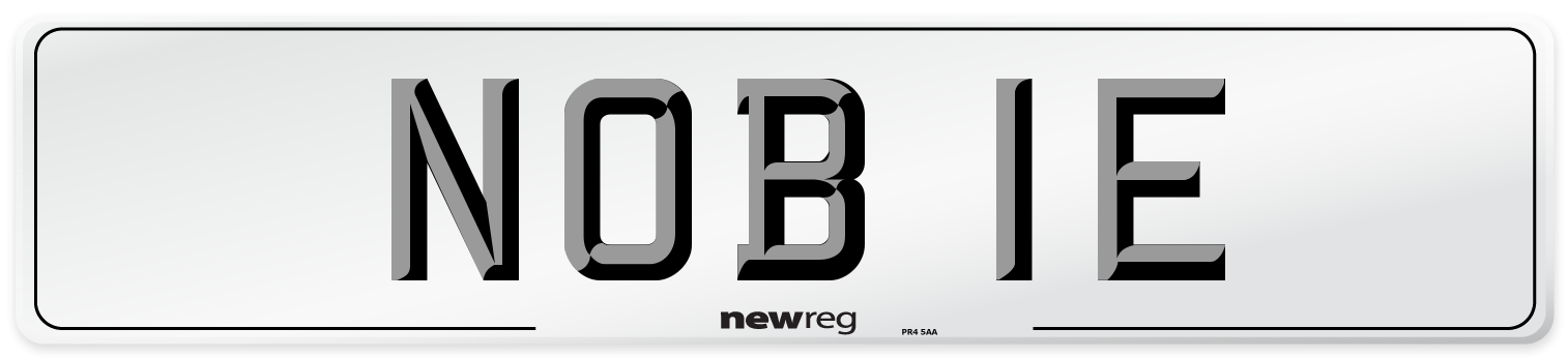NOB 1E Front Number Plate