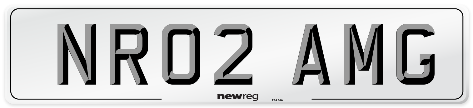 NR02 AMG Front Number Plate