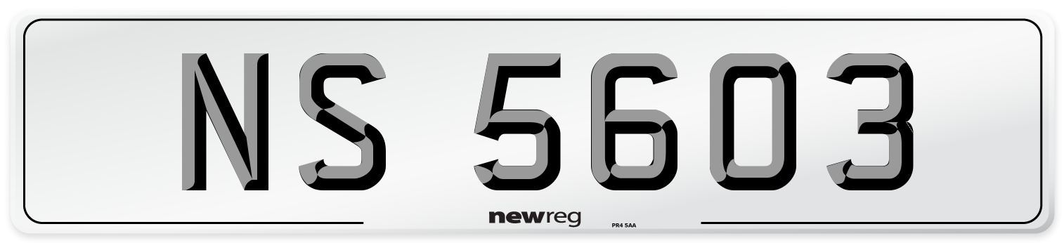 NS 5603 Front Number Plate