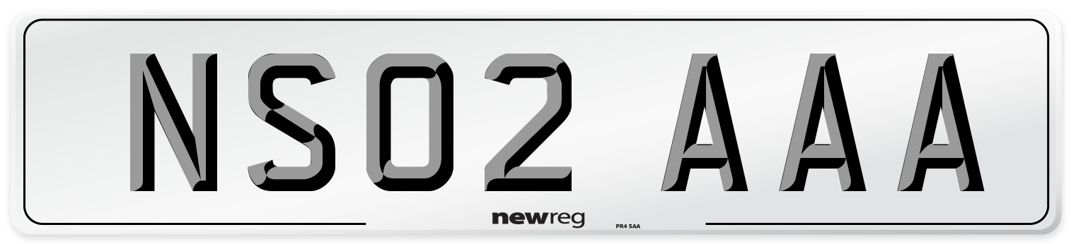 NS02 AAA Front Number Plate
