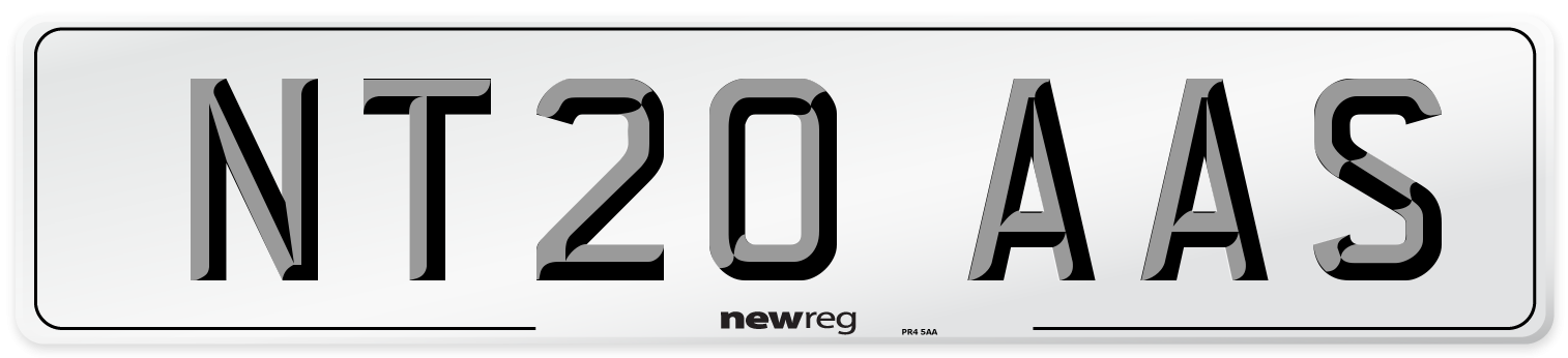 NT20 AAS Front Number Plate