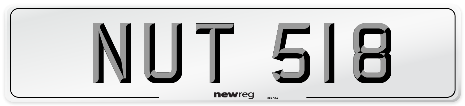 NUT 518 Front Number Plate