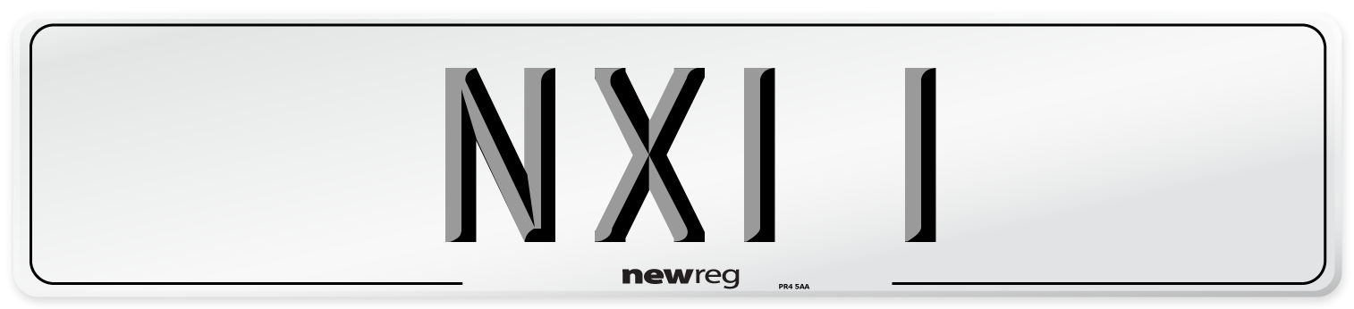 NXI 1 Front Number Plate