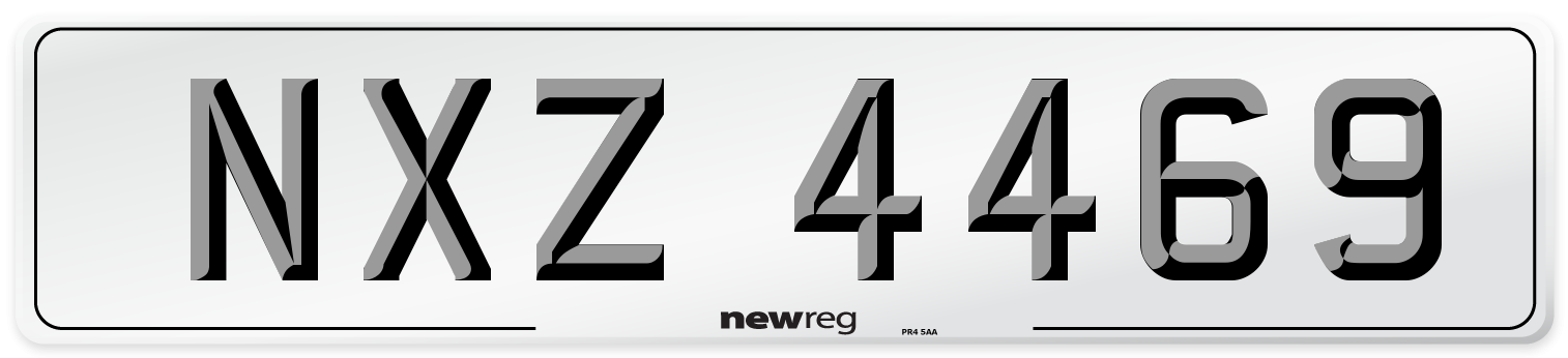NXZ 4469 Front Number Plate