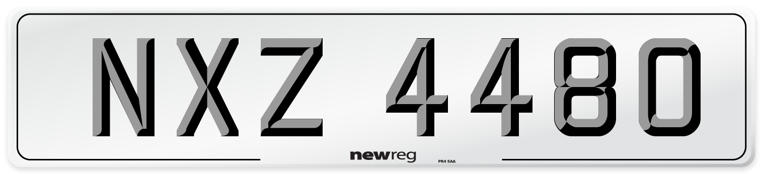 NXZ 4480 Front Number Plate